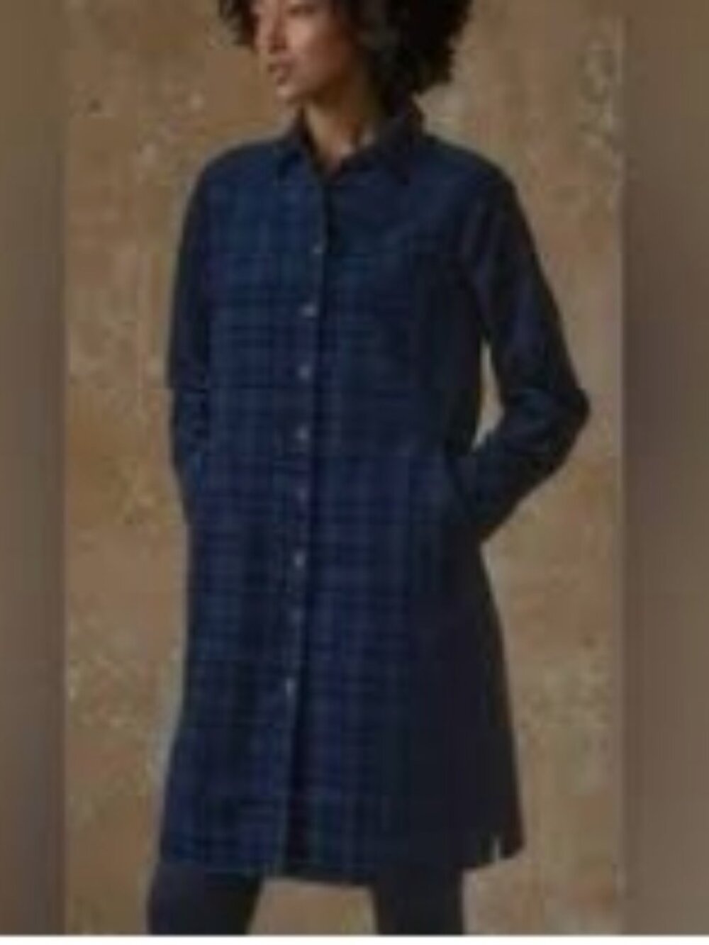NWT POETRY Corduroy Plaid Cotton Midi Dress Dark Petrol Size 12